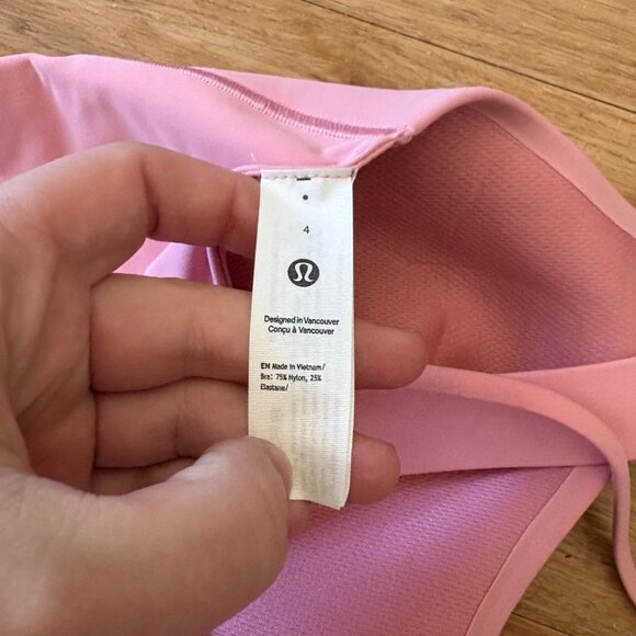Lululemon Athletic Like A Cloud Longline Bra D/DD Pink Tide NWT Women’s Size 4 - Picture 6 of 6
